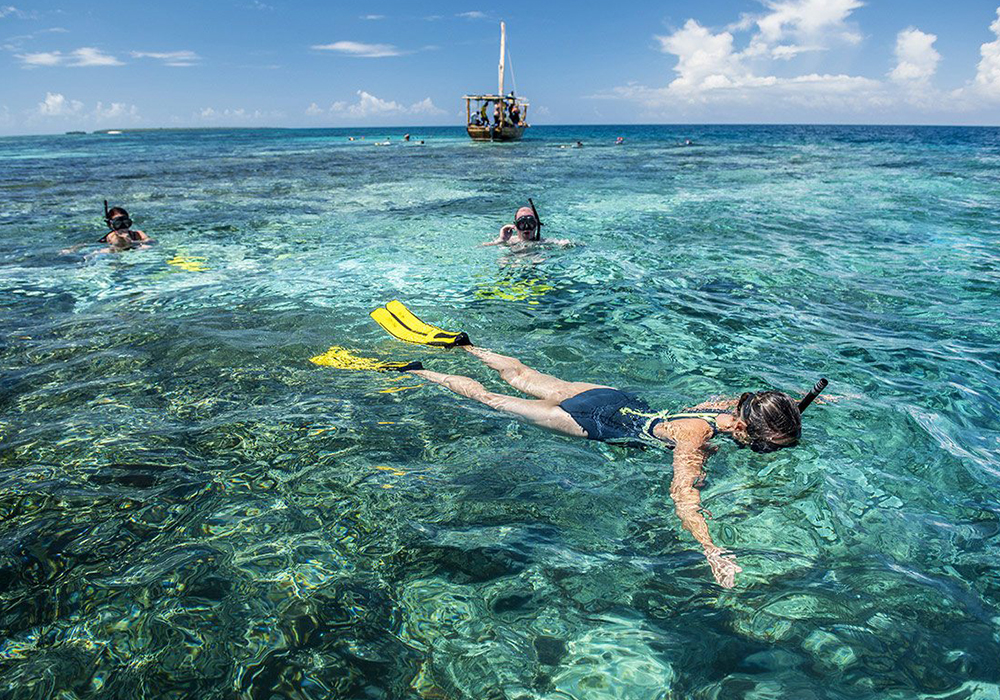 Snorkeling at Mnemba Atoll