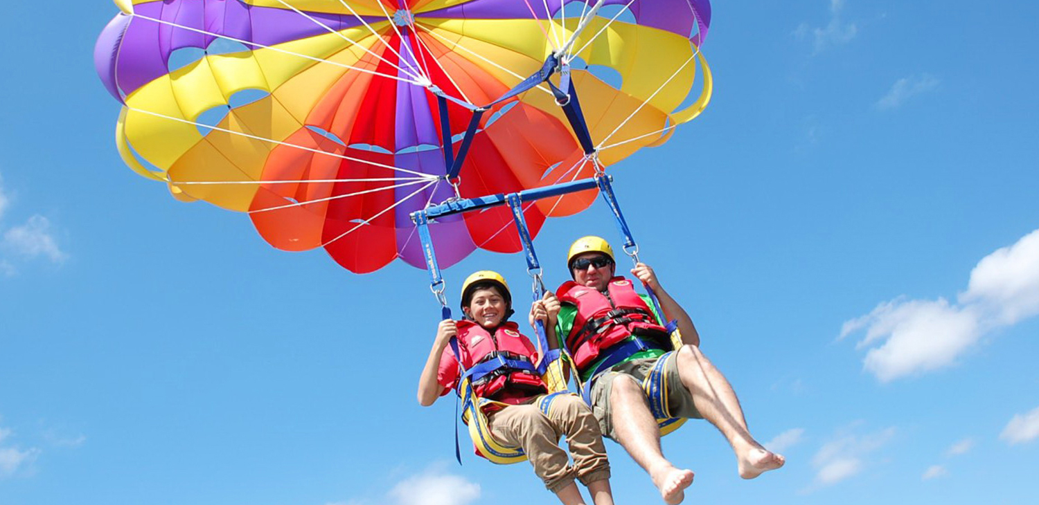 Parasailing in Zanzibar