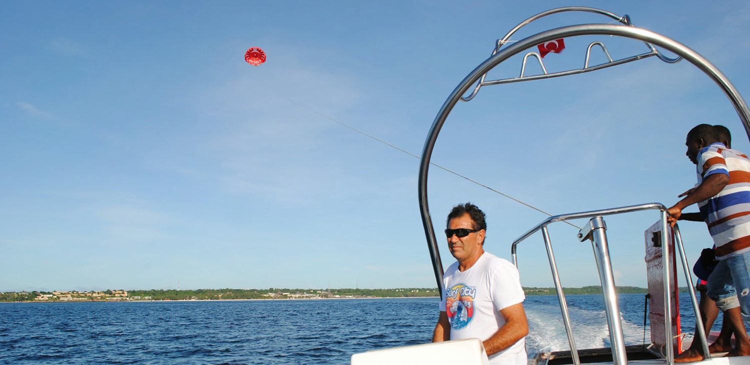 Parasailing in Zanzibar