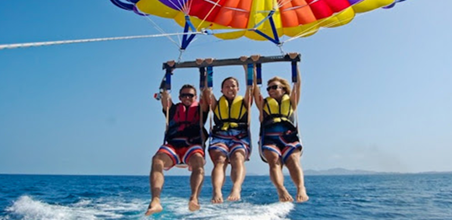 Parasailing in Zanzibar