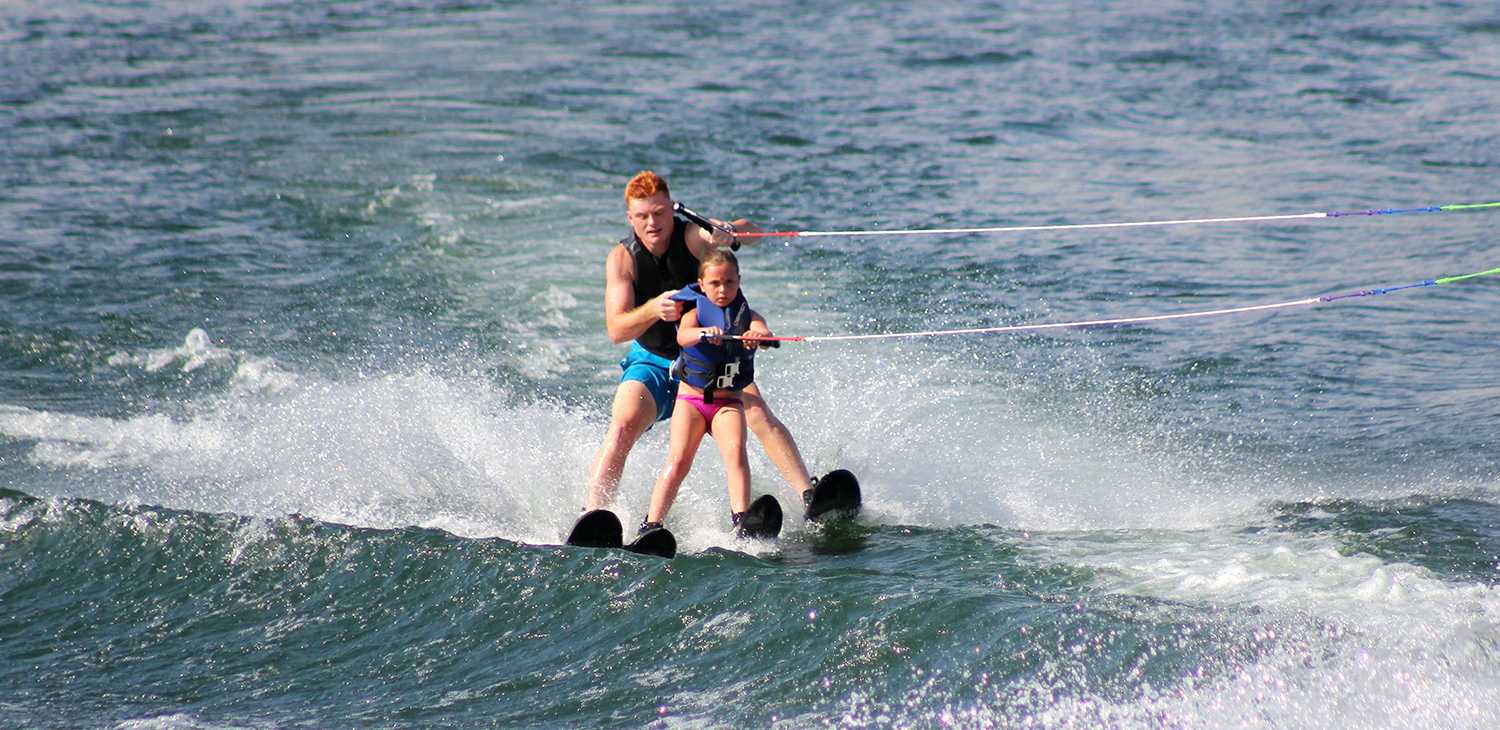 Waterskiing in Zanzibar