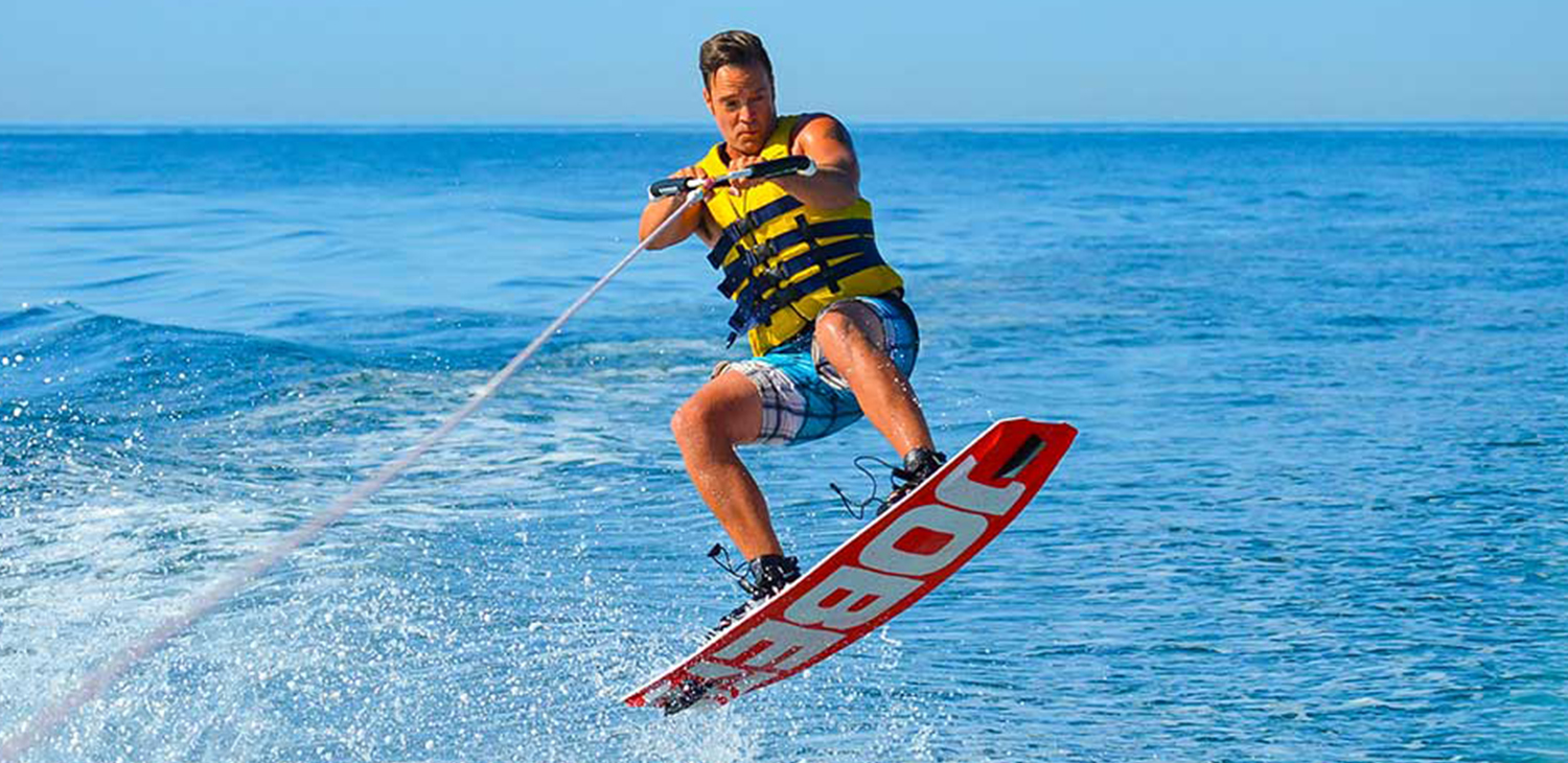 Waterskiing in Zanzibar