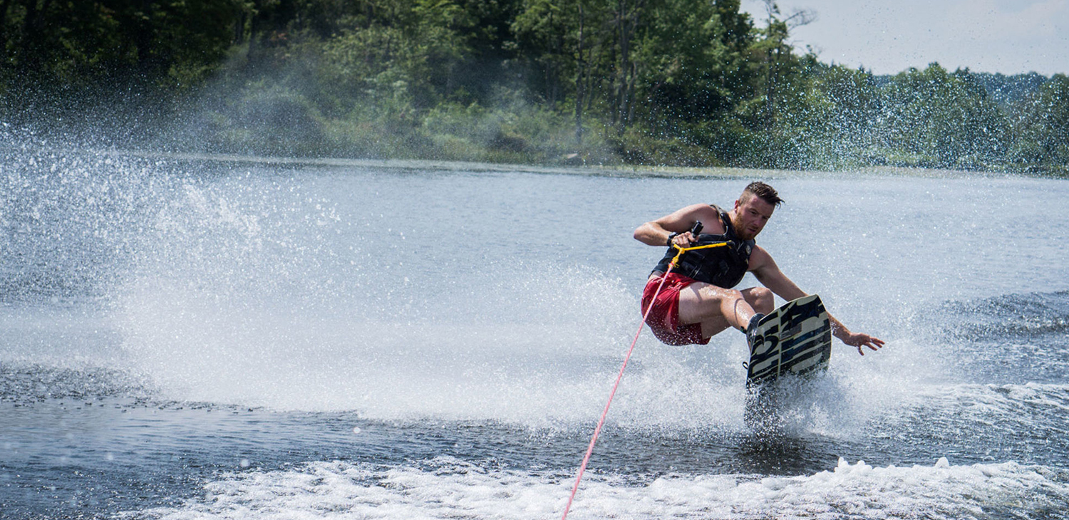 Waterskiing in Zanzibar