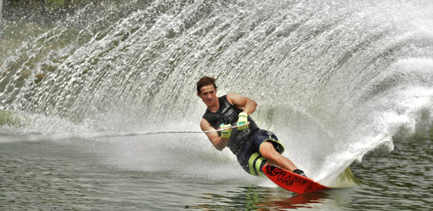 Waterskiing in Zanzibar