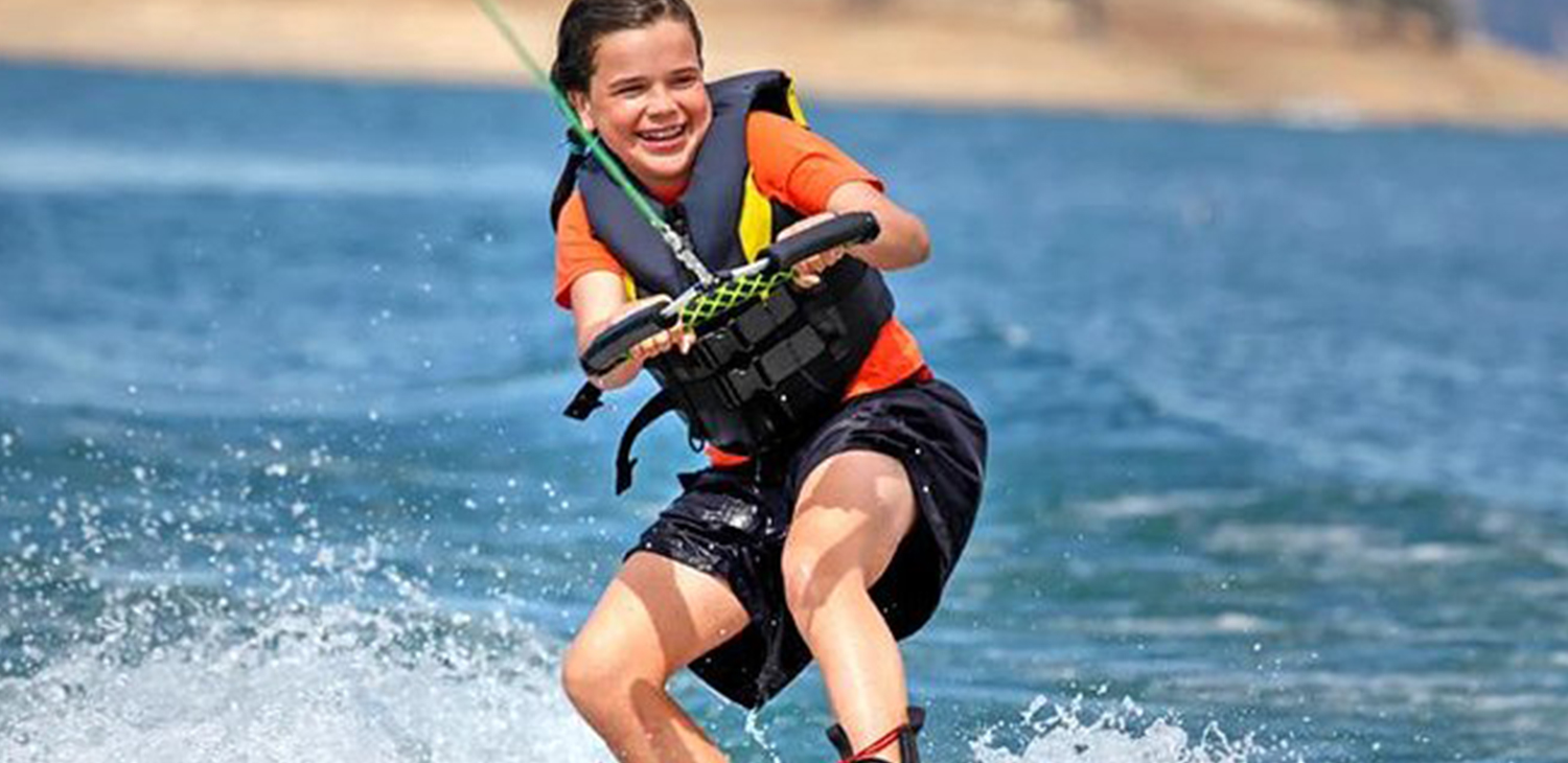 Waterskiing in Zanzibar