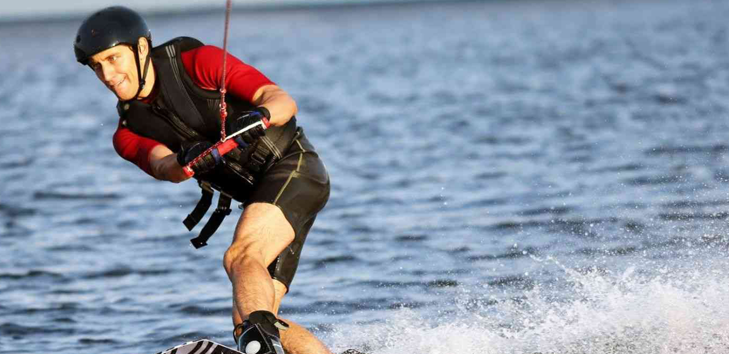 Waterskiing in Zanzibar